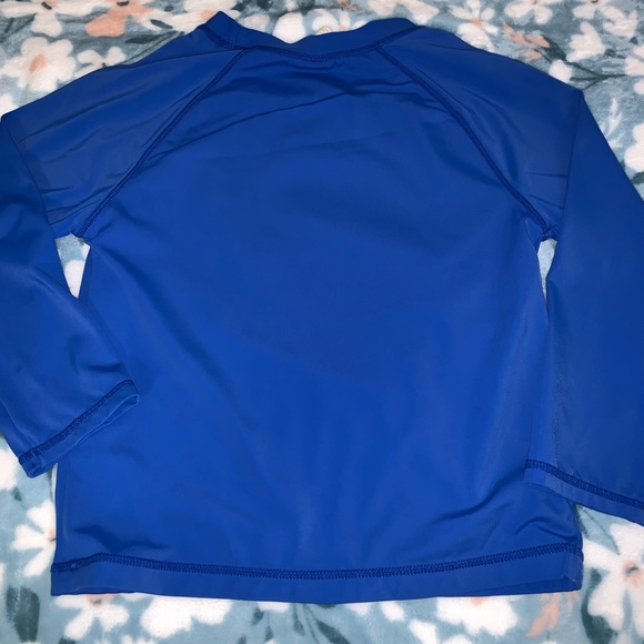 Girls Kids Gymboree Long Sleeve Rash Guard Swimsuit Top UPF 50 Sz L 10/12 - Picture 6 of 9